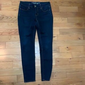 American eagle jeggings, dark inky blue